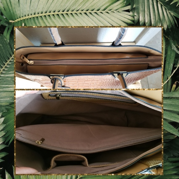 Classy & Elegant Embossed Crocodile Tote Bag - Picture 5 of 5